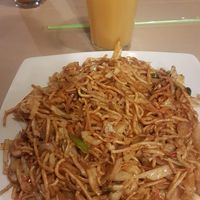 Vegetable chow mein satay at Asian Wok in Kos