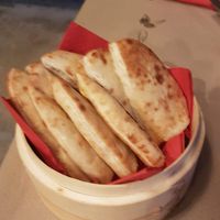 Naan bread with garlic at Asian Wok in Kos