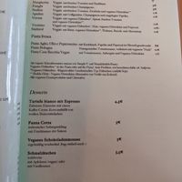 Vegan menu at Fratelli Miccoli - Huckelrieder in Bremen