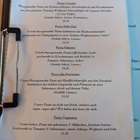 Current special offers (at least one vegan dish on first page) at Fratelli Miccoli - Huckelrieder in Bremen