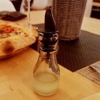 Garlic oil... This is sooo good at Fratelli Miccoli - Huckelrieder in Bremen