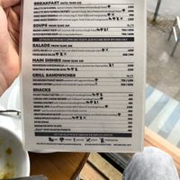 The menu  at Kelet Kávézó és Galéria in Budapest