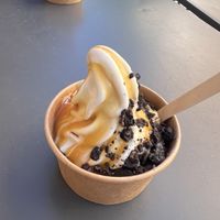 Caramel and Oreo soft servee  at Zoï Kitchen - La Boutique in Lyon