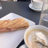 The Frenchie sandwich and affogato   at Zoï Kitchen - La Boutique in Lyon