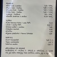 Menu 2/2  at Cojzla in Ljubljana