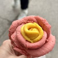 Mango and strawberry  at Amorino in Milan