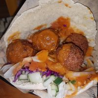 Falafel kebab at German Street Food in Medellin