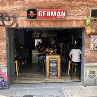 From outside at German Street Food in Medellin