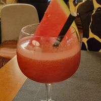 Watermelon juice with no sugar added at Safari in Portimao