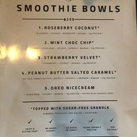 Vegan smoothie bowls  at Burger Me at Wilsons in Phuket