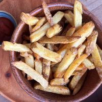 Fries, so yummy!  at Hangten Rooftop Restaurant in Weligama