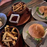 Burger (we did not like), wrap was good  at Hangten Rooftop Restaurant in Weligama