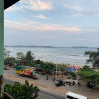 Sea view from the restaurant at Hangten Rooftop Restaurant in Weligama