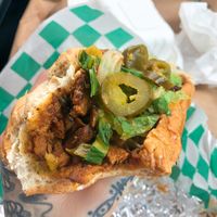 cheese steak🤩 i added jalapeño  at The Greener Kitchen in Baltimore