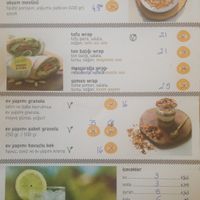 Menu page 2 at Jeni Falafel & Rolls in Istanbul
