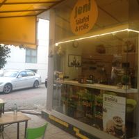 Outside at Jeni Falafel & Rolls in Istanbul