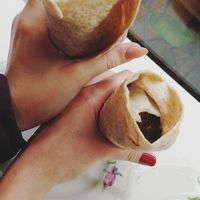 Vegan Falafel wrap at Jeni Falafel & Rolls in Istanbul