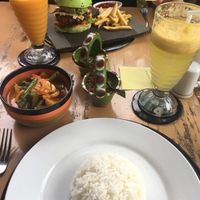 Great veggie food. Special section in the menu for vegan-only + many vegetarian options and also more than happy to veganise foods.  at Bibo in Mandalay