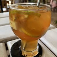 Iced lemon tea at Bibo in Mandalay