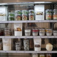 Yogurt and salads at Superfood & Organic Liquids in Berlin