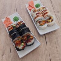 Bejitaburu and beji beji at Sushi Express in Klaipeda