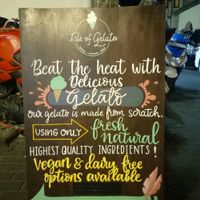 Vegan options at Isle of Gelato in Galle