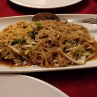 Pad Thai noodles without egg (vegan option) at Bann Thai Restaurant in Cromer