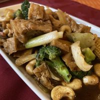 Tofu with Cashew Nuts  at Bann Thai Restaurant in Cromer