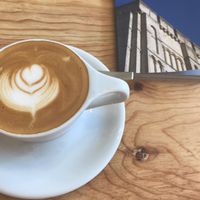 Flat white  at Unknown Coffee in Norwich