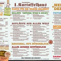 Summer season menu at 1 Osnabrücker Kartoffelhaus in Osnabrueck