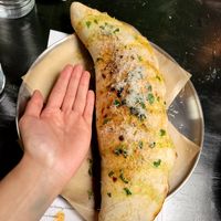 Huge calzone! at Pura Vita in West Hollywood