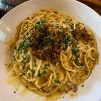 Carbonara  at Pura Vita in West Hollywood