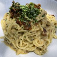 Carbonara at Pura Vita in West Hollywood