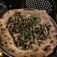 black magic pizza  at Pura Vita in West Hollywood
