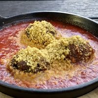 Lentil Mushroom Meatballs at Pura Vita in West Hollywood