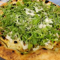 Amelia pizza on GF dough (so food!) Tons of different cheeses! at Pura Vita in West Hollywood