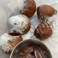 Zeppole!! Italian fried dough with Nutella dip❤️  at Pura Vita in West Hollywood
