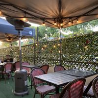 Outdoor/sidewalk seating  at Pura Vita in West Hollywood