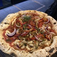 The San Gennaro pizza  at Pura Vita in West Hollywood