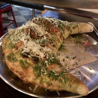 Animal lover’s calzone  at Pura Vita in West Hollywood