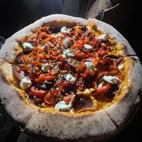 Diavolina pizza   at Pura Vita in West Hollywood