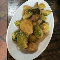 Glazed Brussels sprouts   at Pura Vita in West Hollywood