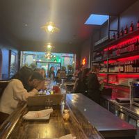 Inside at bar  at Pura Vita in West Hollywood