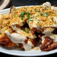 Potatoes w creama at Pura Vita in West Hollywood