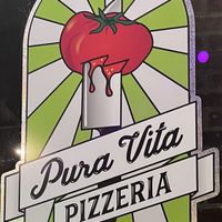 Sign  at Pura Vita in West Hollywood