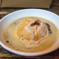 Affogato with hazelnut gelato   at Pura Vita in West Hollywood