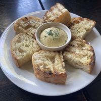 Baked cashew ricotta loved the bread   at Pura Vita in West Hollywood