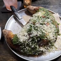 calzone is bigger than expected   at Pura Vita in West Hollywood