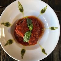 Lasagna at Pura Vita in West Hollywood