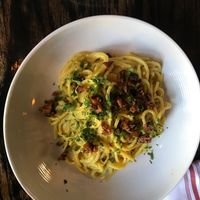 Carbonara  at Pura Vita in West Hollywood